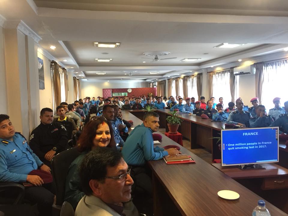 DIG Shrestha with Doctor Poudel